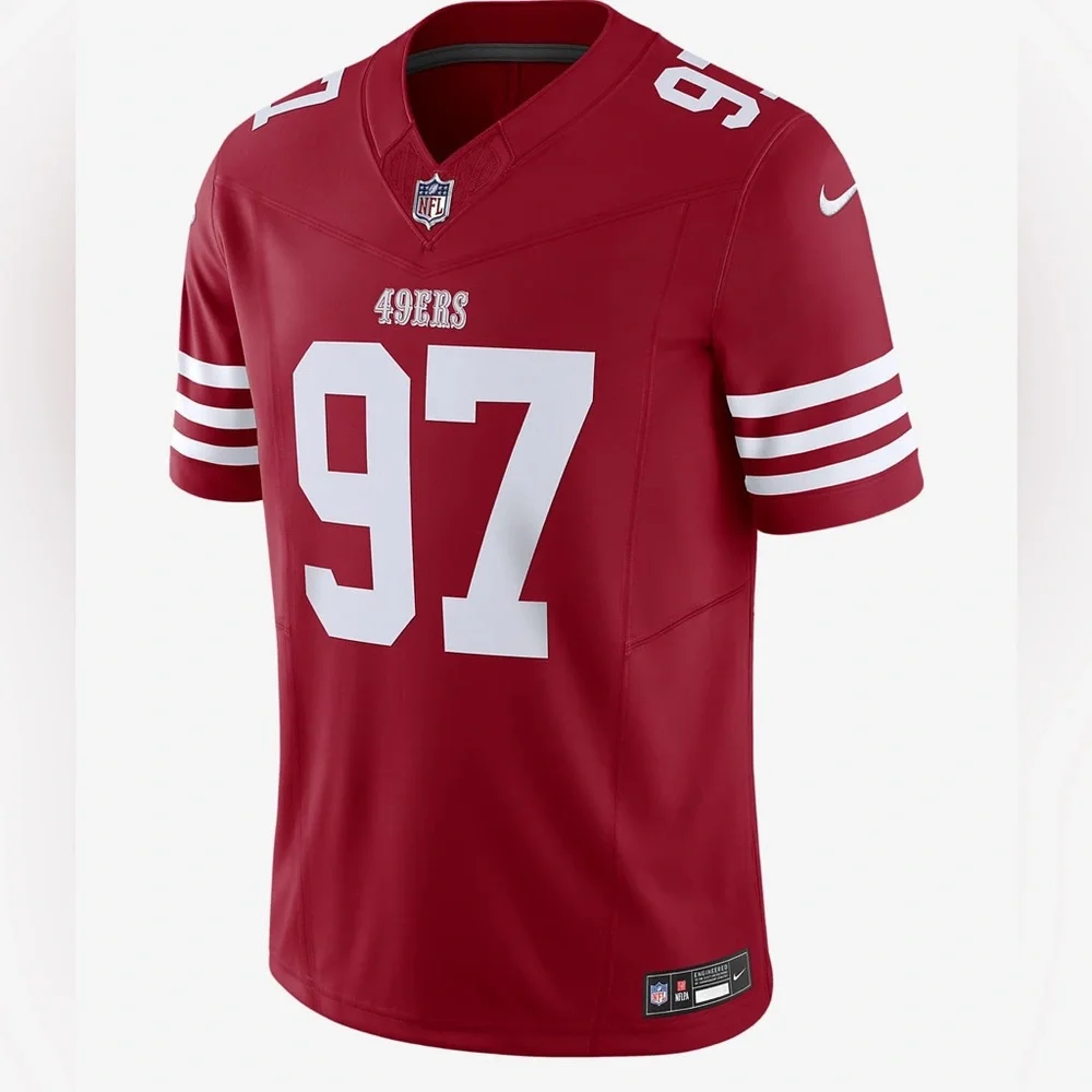 Nike Nick Bosa Jersey Red XL (18-20) NWT IN PACKAGING
